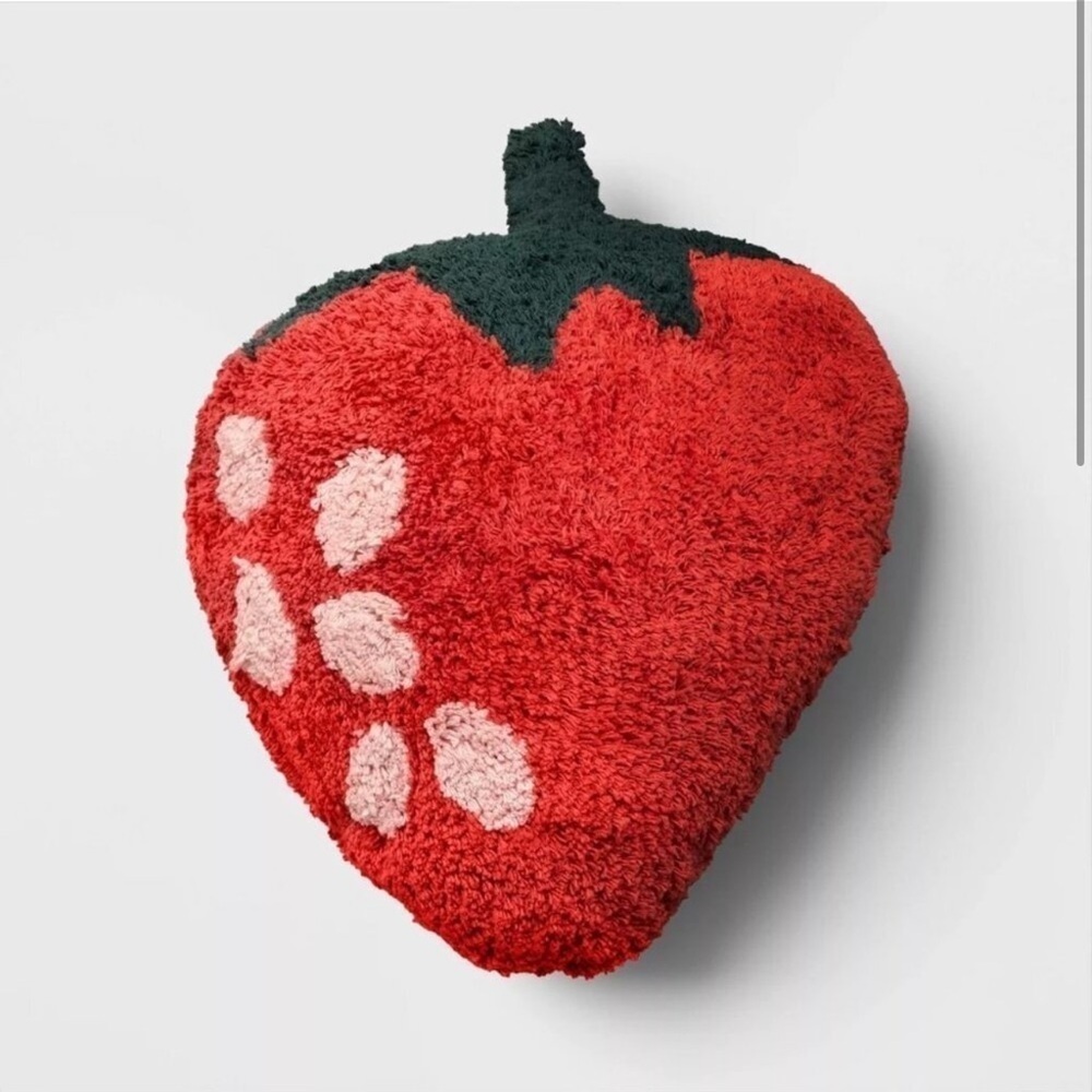 🆕 Strawberry Shaped Decorative Throw Pillow - 2024 Target Room Essentials